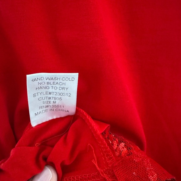 Red Sequin Bulldog Tank Top - Picture 2 of 3